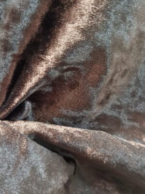 VELOURS MARBRÉ COL MARRON GLACÉ